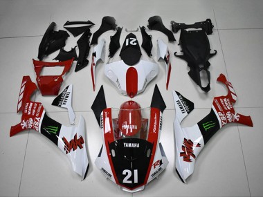 Cheap 2015-2019 Yamaha YZF R1 Motorcycle Fairings - White Red Glossy Black Green Monster Motul YSP