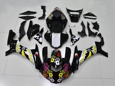 Cheap 2015-2019 Yamaha YZF R1 Motorcycle Fairings - Black White Yellow Pink Shark