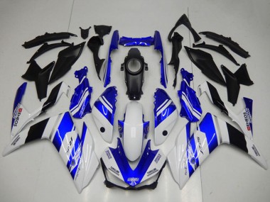 Cheap 2015-2018 Yamaha YZF R3 Motorcycle Fairings - White Blue Black Yamalube ENEOS