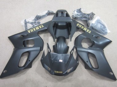 Cheap 1998-2002 Yamaha YZF R6 Motorcycle Fairings - Matte Black Yellow Decal