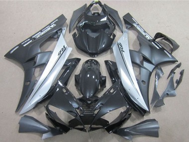 Cheap 2006-2007 Yamaha YZF R6 Motorcycle Fairings - Glossy Black Matte Black Silver