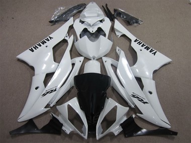 Cheap 2008-2016 Yamaha YZF R6 Motorcycle Fairings - White Black Decals