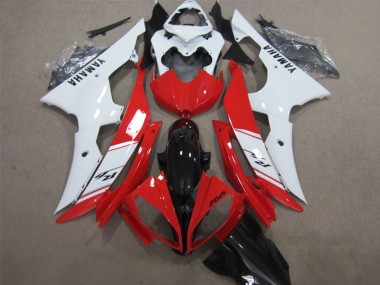 Cheap 2008-2016 Yamaha YZF R6 Abs Fairings - White Red Glossy Black