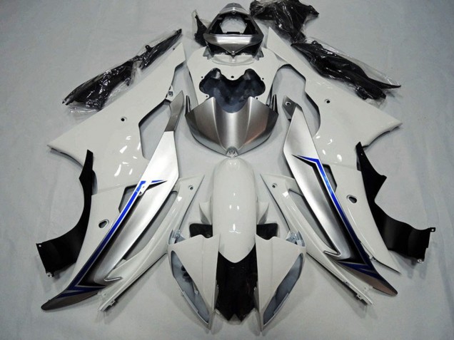 2008-2016 Yamaha YZF R6 Motorcycle Fairing Kits - White Blue Black