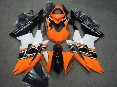 Cheap 2008-2016 Yamaha YZF R6 Motorcycle Fairings - Orange White Glossy Black Motul