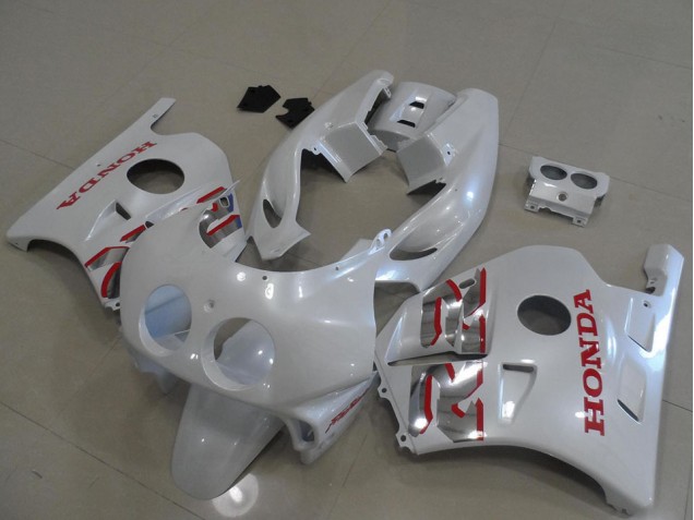 Cheapest 1991-1998 Pearl White Red Honda CBR250RR MC22 Motorcylce Fairings