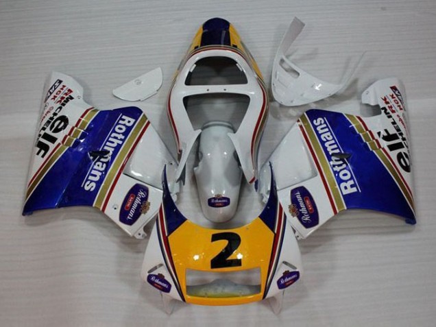 Cheapest 1994-1996 White Blue Yellow Honda NSR250 MC28 P4 Bike Fairing Kit