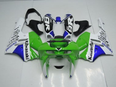Cheapest 1994-1997 Green White Kawasaki ZX9R Motorcycle Fairings Kits