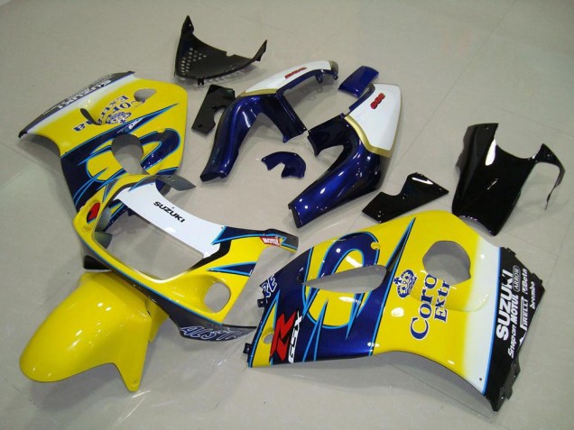 Cheapest 1996-2000 Yellow Corona Suzuki GSXR 600 Motorcycle Fairings