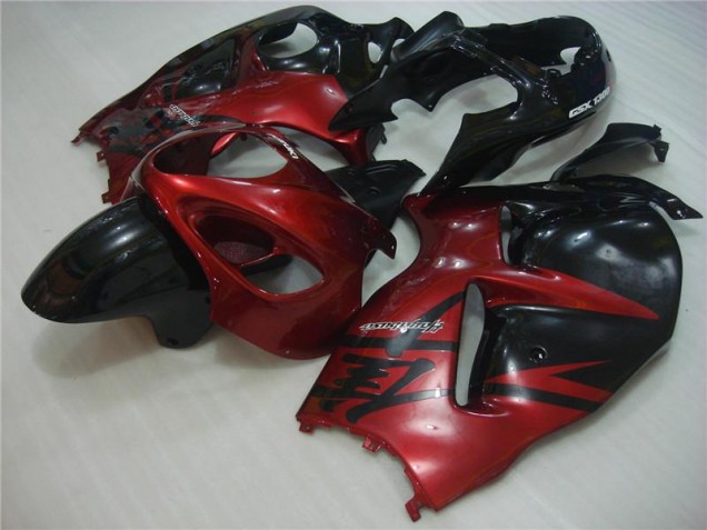 Cheapest 1996-2007 Red Black Suzuki GSXR 1300 Hayabusa Motorcycle Fairing Kit