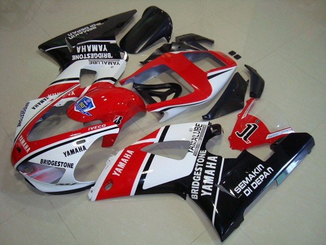 Cheapest 1998-1999 Black Red Stickers Yamaha YZF R1 Motorcycle Fairings