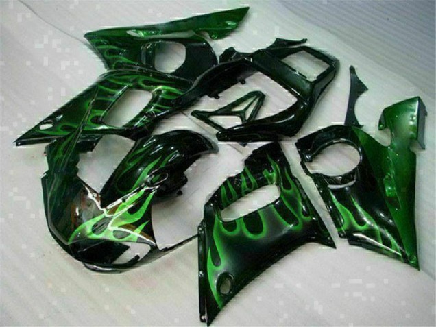 Cheapest 1998-2002 Green Black Yamaha YZF R6 Motor Bike Fairings