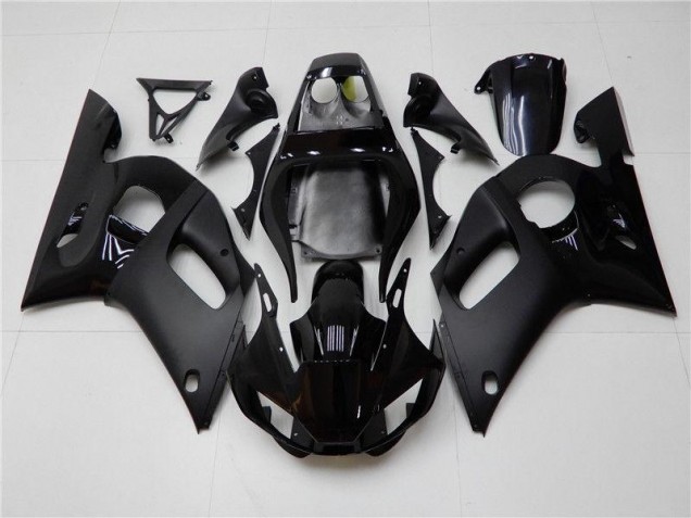 Cheapest 1998-2002 Glossy Matte Black Yamaha YZF R6 Moto Fairings