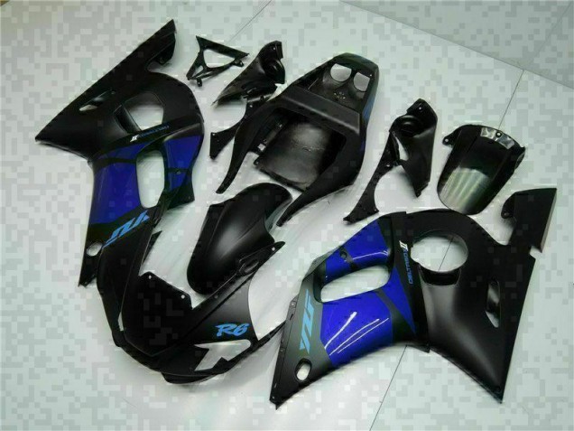 Cheapest 1998-2002 Blue Black Yamaha YZF R6 Bike Fairing Kit