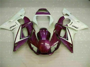 Cheapest 1998-2002 Purple White Yamaha YZF R6 Replacement Fairings