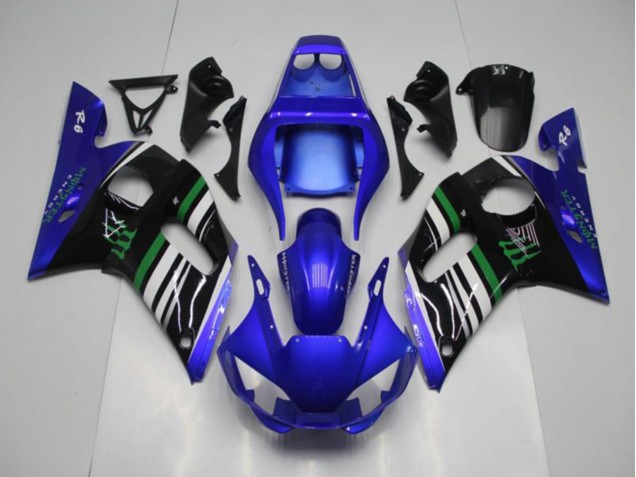 Cheapest 1998-2002 Blue Monster Yamaha YZF R6 Motor Bike Fairings