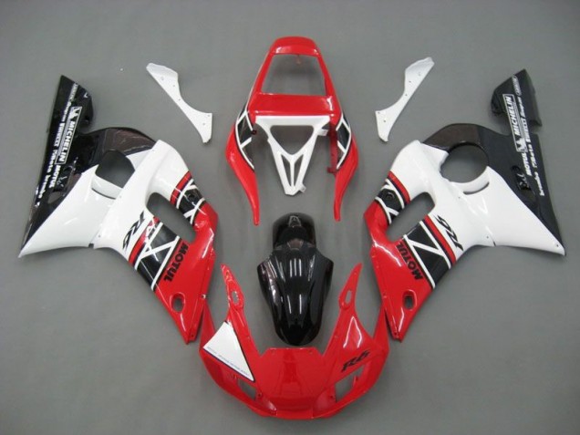 Cheapest 1998-2002 Red White Black Yamaha YZF R6 Motorcycle Fairings Kits