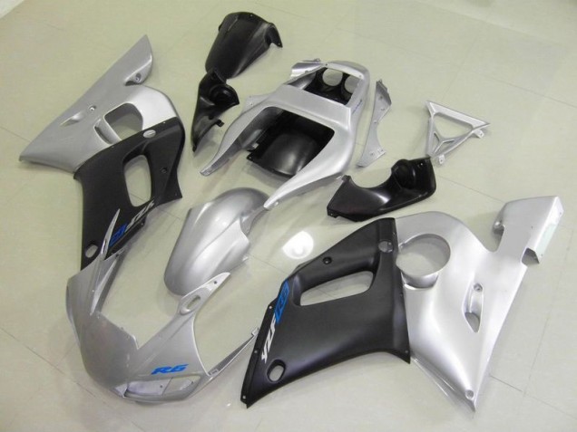 Cheapest 1998-2002 Black Silver Yamaha YZF R6 Motorcycle Fairings Kit
