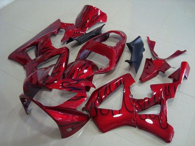 Cheapest 2000-2001 Red Black Flame Honda CBR900RR 929 Bike Fairing Cheapest 2000-2001 Red Black Flame Honda CBR900RR 929 Bike Fairing