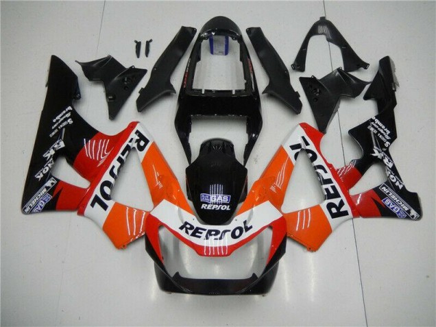 Cheapest 2000-2001 Orange Red Black Repsol Honda CBR900RR 929RR Motorbike Fairing Kits Cheapest 2000-2001 Orange Red Black Repsol Honda CBR900RR 929RR Motorbike Fairing Kits
