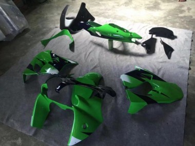 Cheapest 2000-2001 Green Matte Black Ink Blue Kawasaki ZX9R Motorcycle Replacement Fairings