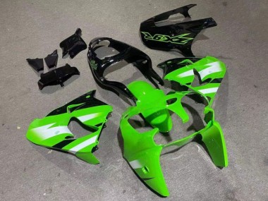 Cheapest 2000-2001 Green Glossy Black Kawasaki ZX9R Motorcylce Fairings