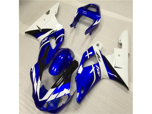 Cheapest 2000-2001 White Blue Yamaha YZF R1 Motorcylce Fairings