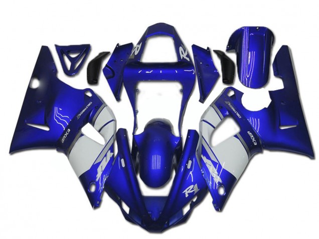 Cheapest 2000-2001 Blue White Yamaha YZF R1 Motorcycle Fairings Cheapest 2000-2001 Blue White Yamaha YZF R1 Motorcycle Fairings