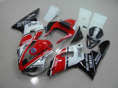 Cheapest 2000-2001 Red Glossy Black Yamaha YZF R1 Replacement Motorcycle Fairings