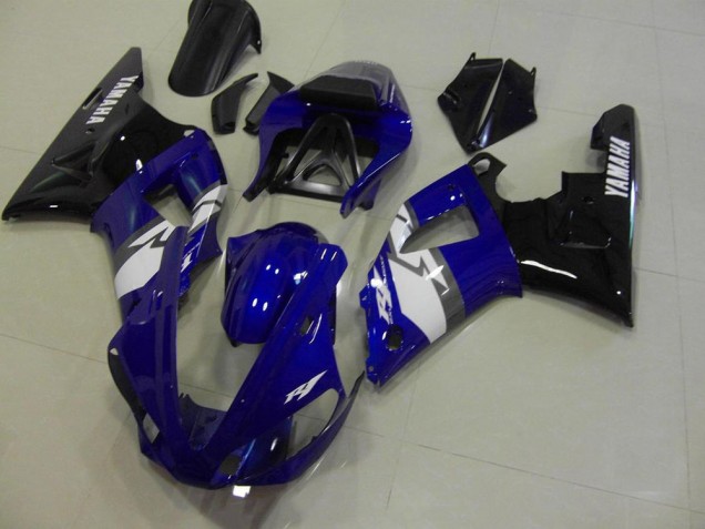 Cheapest 2000-2001 Blue Black White Yamaha YZF R1 Motorcycle Fairings Kit