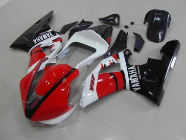 Cheapest 2000-2001 Red Black White Race Version Yamaha YZF R1 Motorcycle Replacement Fairings