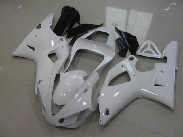 Cheapest 2000-2001 White No Decals Yamaha YZF R1 Motor Fairings