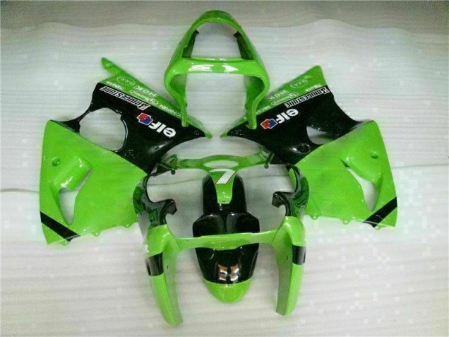 Cheapest 2000-2002 Green Black Kawasaki ZX6R Bike Fairings