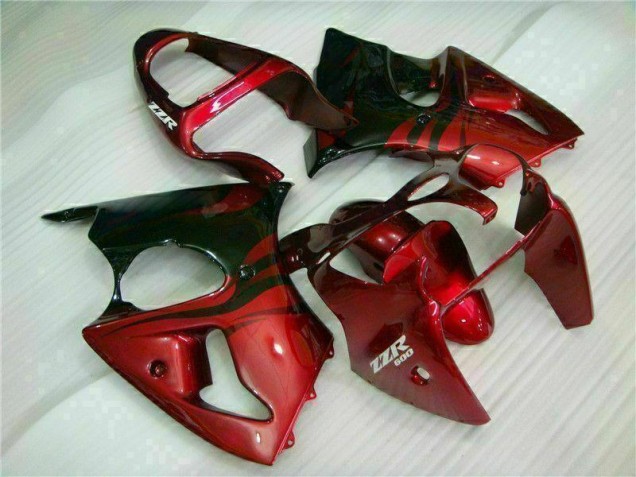 Cheapest 2000-2002 Red Black Kawasaki ZX6R Bike Fairing Kit