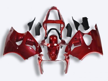 Cheapest 2000-2002 Red Kawasaki ZX6R Motorcycle Fairings