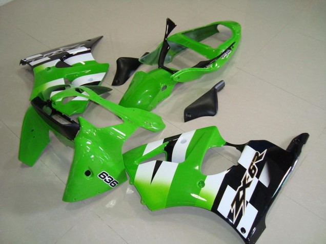 Cheapest 2000-2002 Green Black Kawasaki ZX6R Bike Fairing Kit Cheapest 2000-2002 Green Black Kawasaki ZX6R Bike Fairing Kit