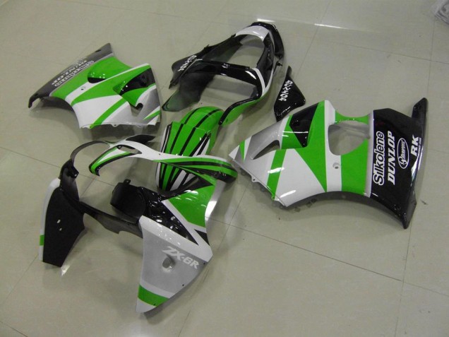 Cheapest 2000-2002 Green White Stripe Kawasaki ZX6R Motorcycle Bodywork