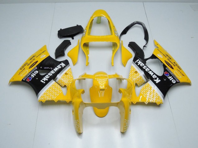 Cheapest 2000-2002 Yellow Arrow Kawasaki ZX6R Motorcylce Fairings
