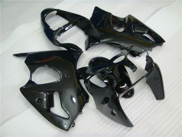 Cheapest 2000-2002 Glossy Black Kawasaki ZX6R Motorbike Fairing Kits