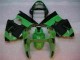 Cheapest 2000-2002 Green Black Kawasaki ZX6R Motorcycle Fairings