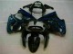 Cheapest 2000-2002 Black with Blue Flame Kawasaki ZX6R Motorbike Fairings