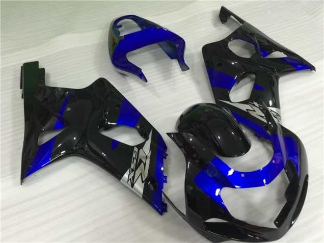 Cheapest 2000-2002 Blue Black Suzuki GSXR 1000 Motorcycle Fairings Kit