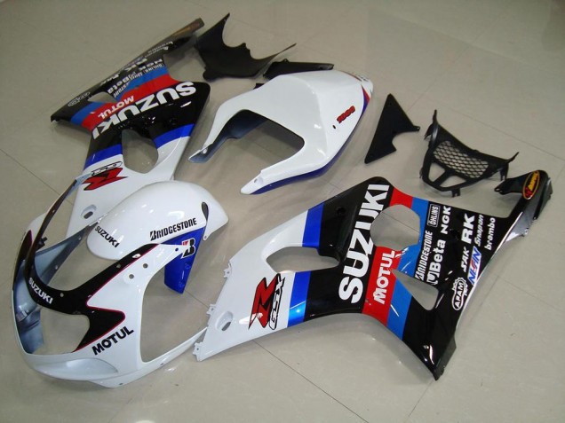 Cheapest 2000-2002 Black White Blue Suzuki GSXR 1000 Moto Fairings