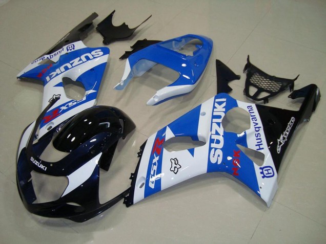Cheapest 2000-2002 Blakc Blue White Suzuki GSXR 1000 Motorcycle Replacement Fairings