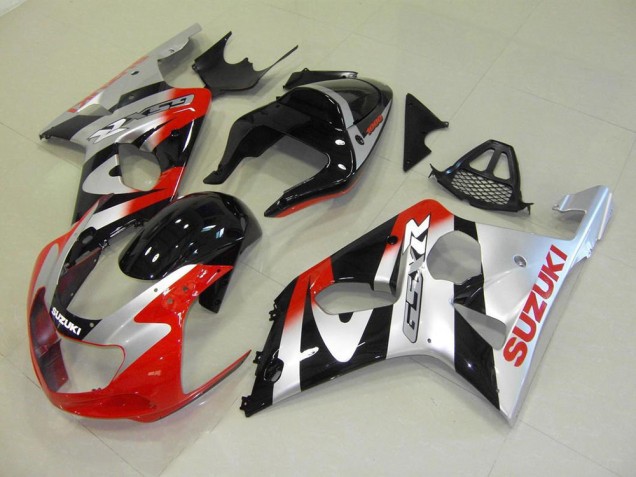 Cheapest 2000-2002 Red Silver Suzuki GSXR 1000 Motorcycle Fairings