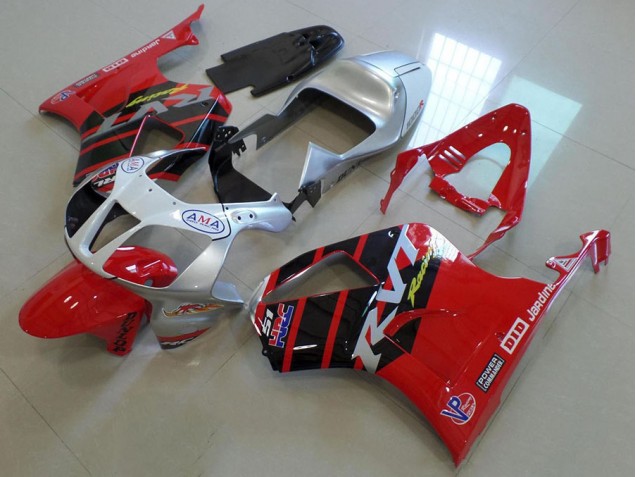 Cheapest 2000-2006 Red Silver Honda VTR1000 Motorbike Fairing