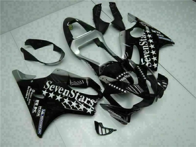 Cheapest 2001-2003 Black White Seven Stars Honda CBR600 F4i Bike Fairing