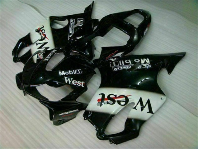 Cheapest 2001-2003 White Black West Honda CBR600 F4i Bike Fairings