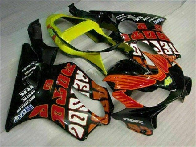 Cheapest 2001-2003 Orange Black Honda CBR600 F4i Replacement Motorcycle Fairings