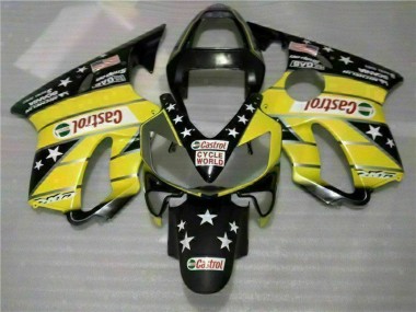 Cheapest 2001-2003 Yellow Black Castrol Cycle World Honda CBR600 F4i Motorcycle Bodywork